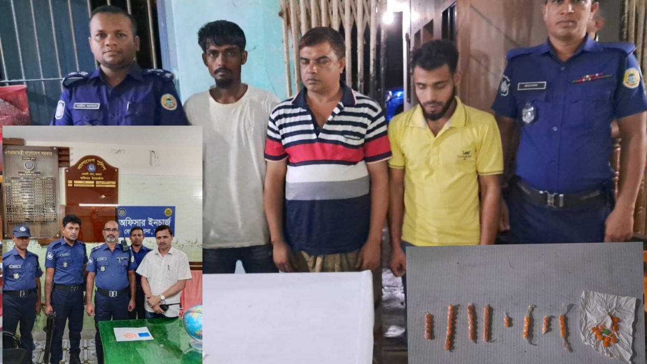 বরগুনায় পুলিশের বিশেষ অভিযান: ১৫০ পিস ইয়াবাসহ গ্রেফতার ৪