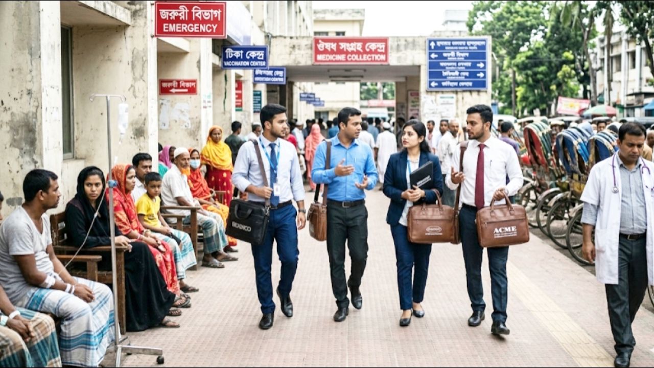 সরকারি হাসপাতালে ওষুধ কোম্পানির প্রতিনিধিদের আনাগোনা বন্ধ হোক-সামাজিক মাধ্যমে তীব্র ক্ষোভ